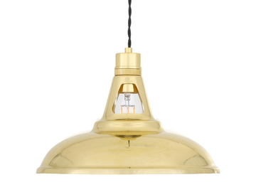 GENEVA INDUSTRIAL BRASS PENDANT - Handmade pendant lamp by mullan lighting - view 3